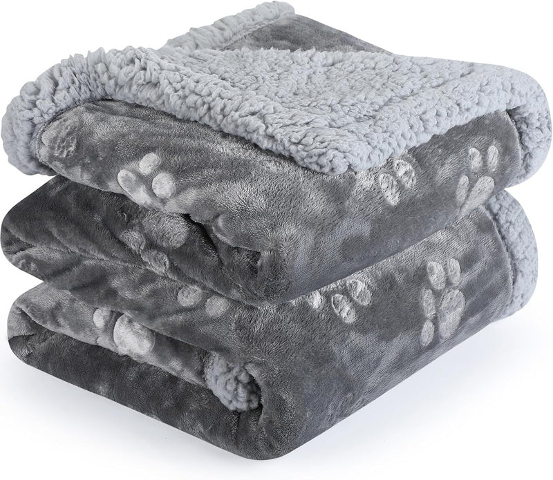 PETTOM wasserdichte Hundedecke, 145 * 127cm Sherpa Fleece Haustierdecke, Hundedecke Sofaschutz Wasch