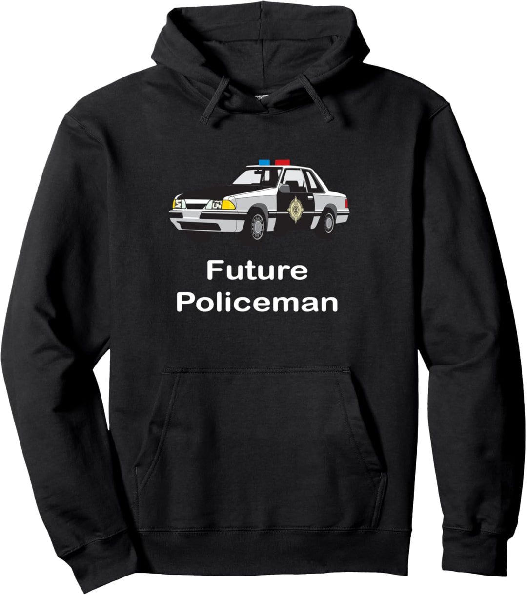 Zukünftiger Polizist Patrolman Protect Shield Serve Blue Pullover Hoodie