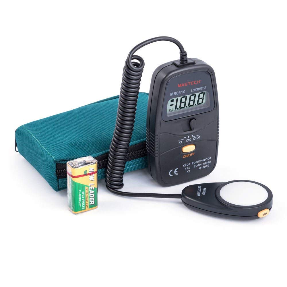 MS6610 Digital Luxmeter Mastech 0…50000Lux Helligkeitsmesser mit Messsonde