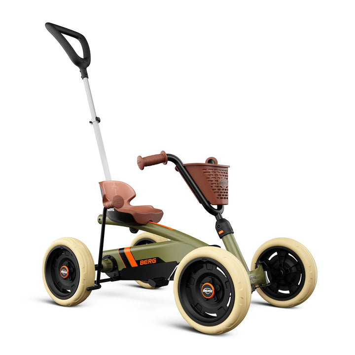 BERG Pedal-Gokart Buzzy 2-in-1 inkl. Schubstange | Gokart mit Freilauf | Tretfahrzeug für Kinder ab