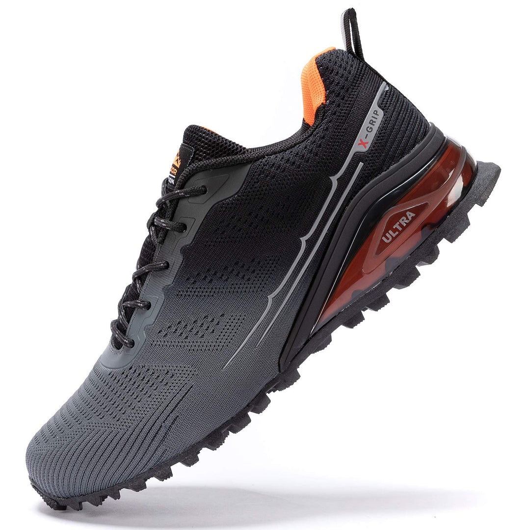 Kricely Traillaufschuhe Herren Leicht Atmungsaktiv Wanderstiefel rutschfest Laufschuhe Outdoor Fitne