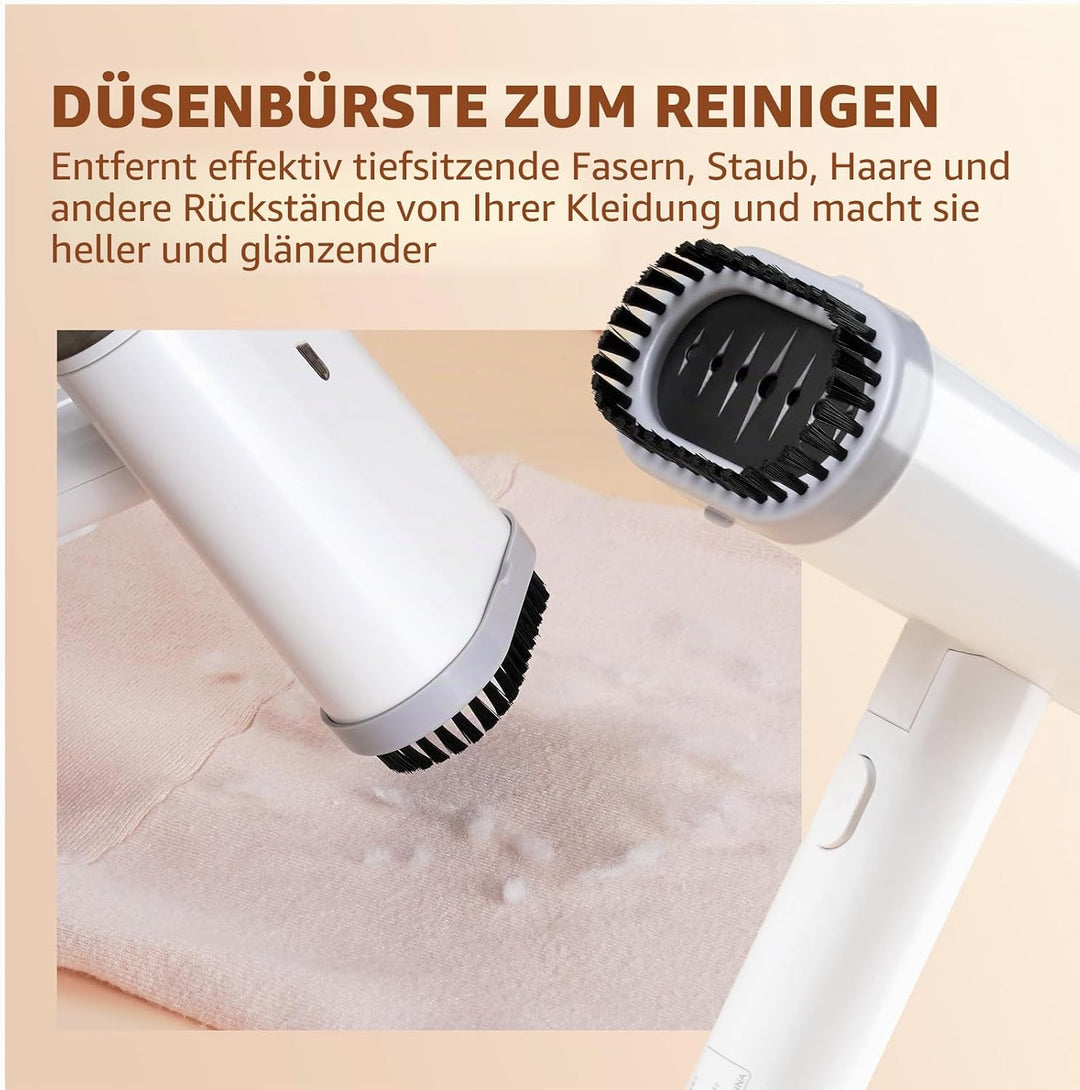 Dampfer für Kleidung,Handdampfer mit horizontalem und vertikalem Dampfen, 20s Aufheizen 120ml Wasser