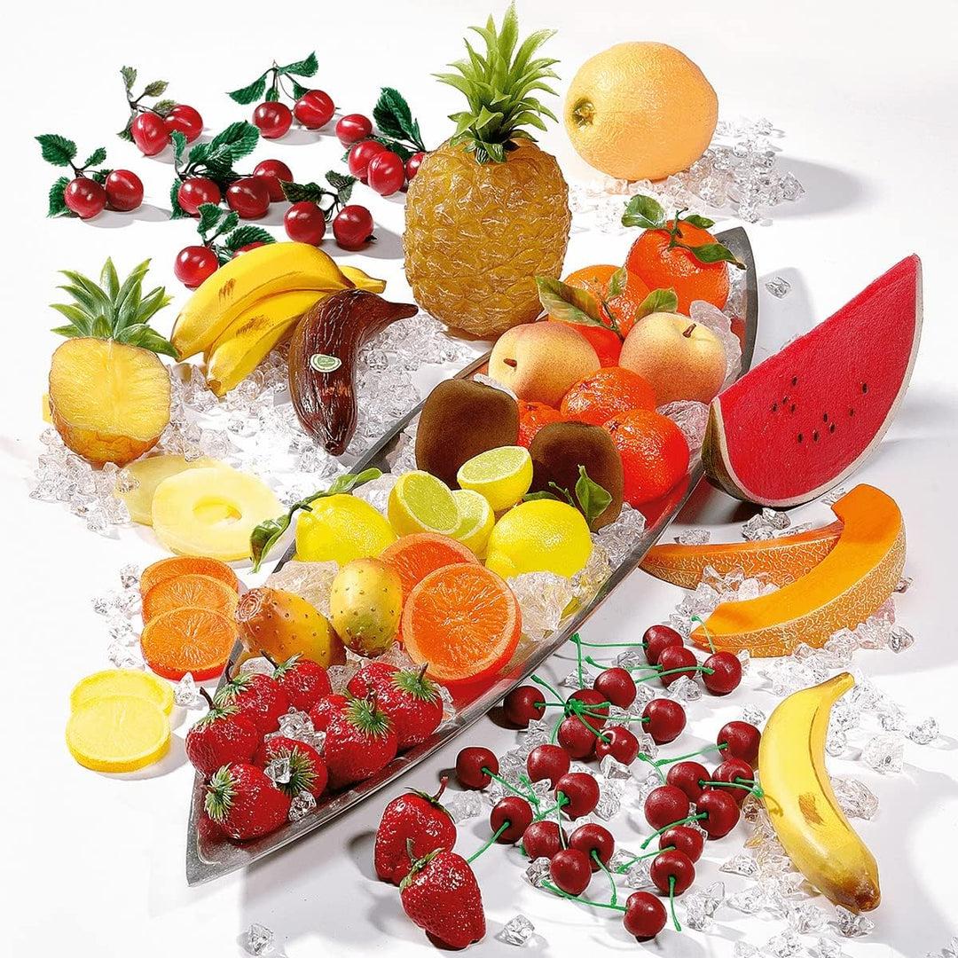 Deko-Bananen-Set 3-teilig Dummy Fake Lebensmittel Attrappen gelb 19 cm lang