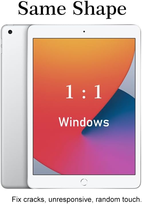 JPUNG Touchscreen Digitizer für iPad 7|| iPad 8 || iPad 9 Display 10,2 Zoll, nur für Model A2197 A21