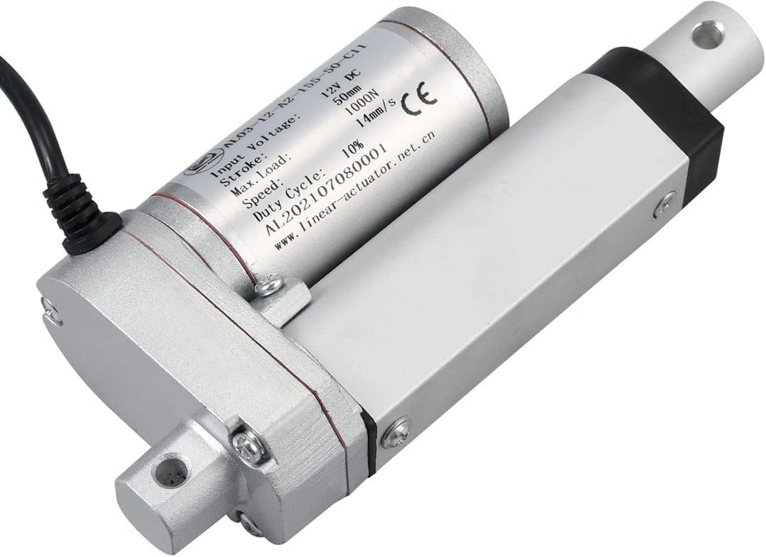EYPINS Linearantrieb Linearmotor 12V, 1000N 50mm Hub max Linearantrieb, Toröffner Verstellantrieb Li