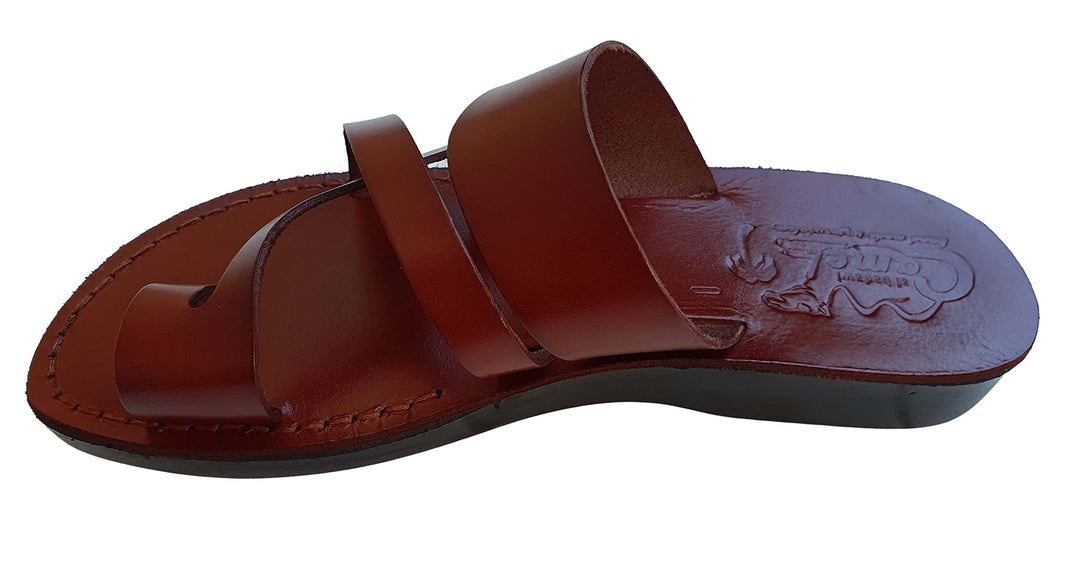Jesus Leder Sandalen römischer Stil 08 39 EU Dunkelbraun, 39 EU Dunkelbraun