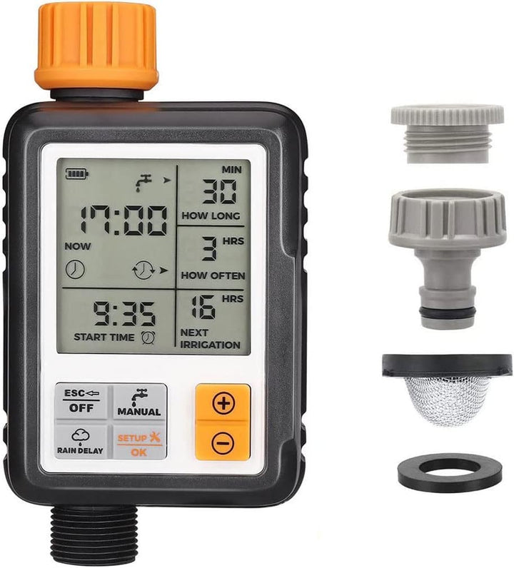 Johgee Garden Bewässerungscomputer IPX5 Bewässerungsuhr Automatisch Wasser Timer Easy Control die Be