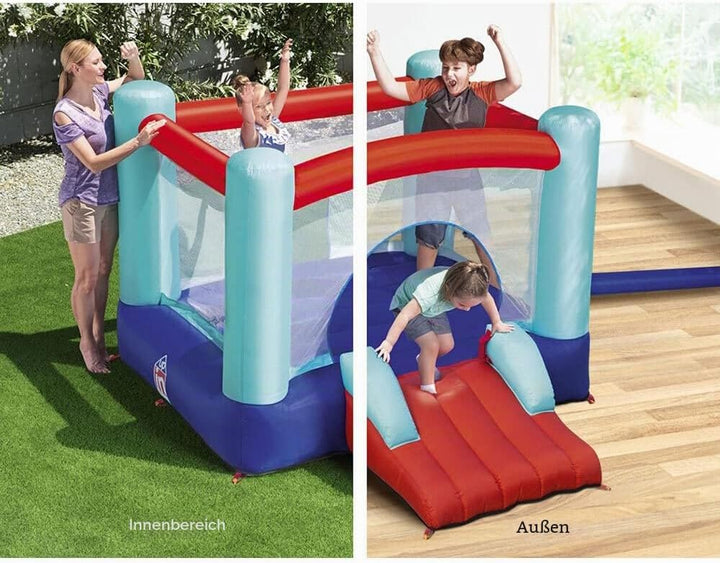 Bestway Up, In & Over™ Hüpfburg, Spring n Slide, 250 x 210 x 152 cm, mit Dauergebläse