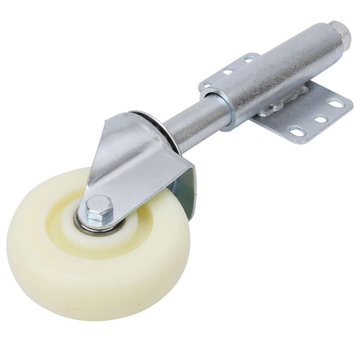 Fafeicy 4" Nylon Gate Wheel, Federbelastete Lenkrolle, 100 mm Nachlaufdurchmesser, Maximal Tragfähig