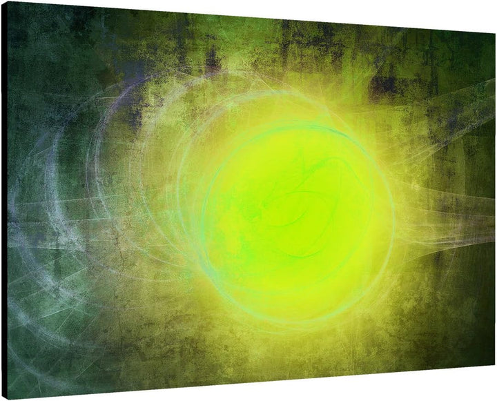 Paul Sinus Art 60x80cm Abstrakt044_Leinwandbild Grüne Invasion Abstrakte Kunst Kunstdruck auf Leinwa