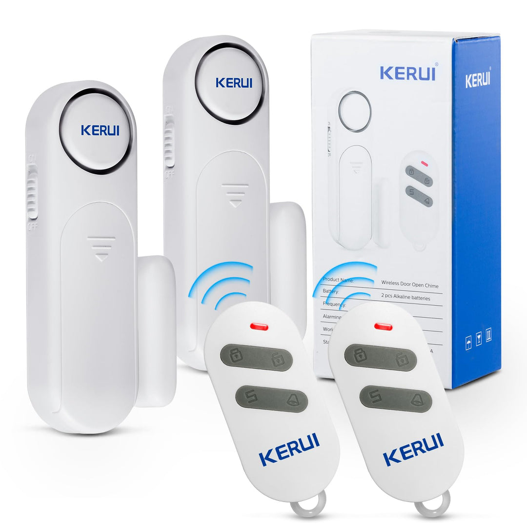 Türalarm, Fensteralarm 120dB Kabellos Tür Fensterkontakt Sensor Alarm mit Fernbedienung 3 Modi Türal