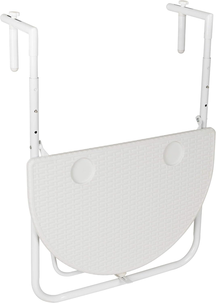 NEXOS klappbarer Balkon-Hängetisch Dalia - Farbe: Weiss, Weiss