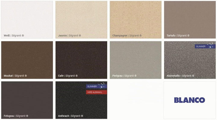 BLANCO LEGRA 6 | SILGRANIT anthrazit | Einbauart: Einbau von Oben | ohne Ablauffernbedienung | 60er