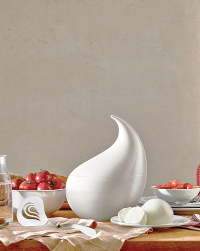 Alessi Nunziatella ESI24 - Perforierte Schöpfkelle für Mozzarella, Edelstahl 18/10, Silber