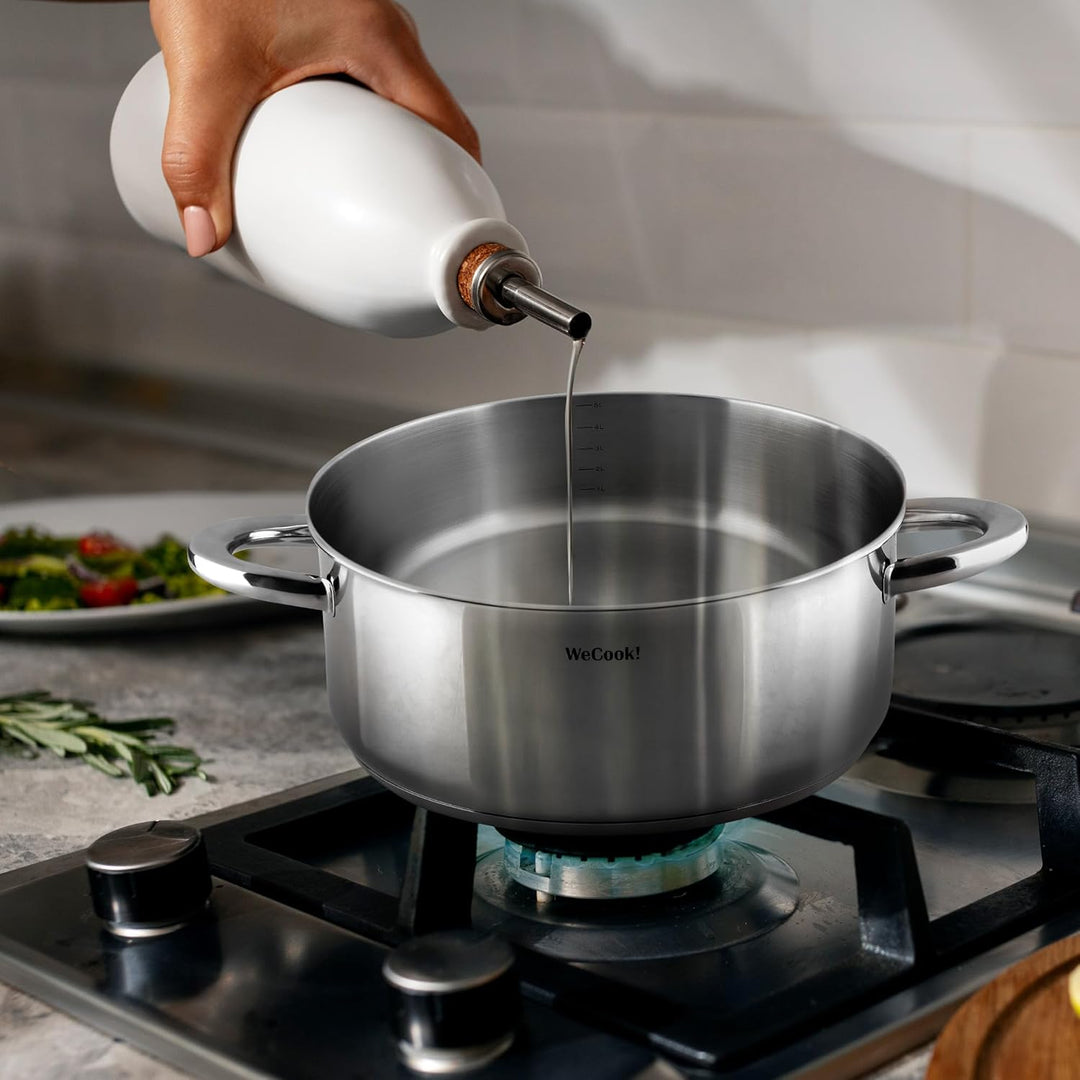 CAZUELA con tapa de acero INOX 24cm, WECOOK! PRO PRO 24 cm, PRO 24 cm