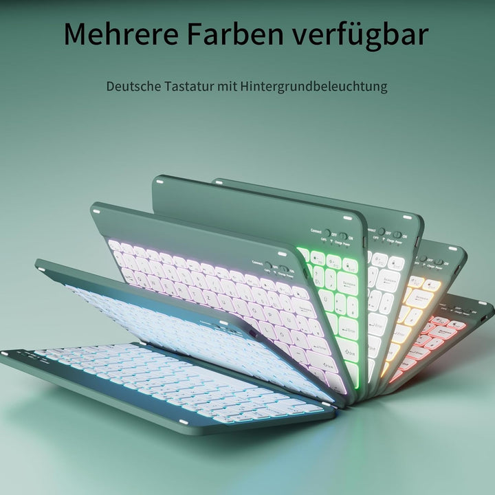 Tastatur Hülle für iPad Air 11 Zoll 2026/2025/2024, iPad Air 10.9 Zoll 2022/2020 5./4. Gen, Magnetis
