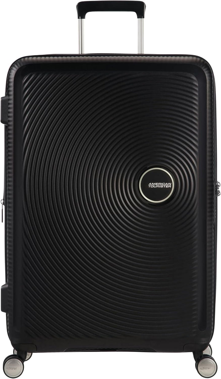 American Tourister Soundbox - Spinner M Erweiterbar Koffer, 67 cm, 81 L, Schwarz (Bass Black) Schwar