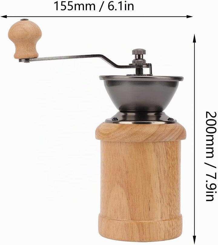 Manuelle Kaffeemühle, Einstellbare Grobheit Kaffeemühle Kaffeemühle Kaffeebohnenmühle Vintage Antik