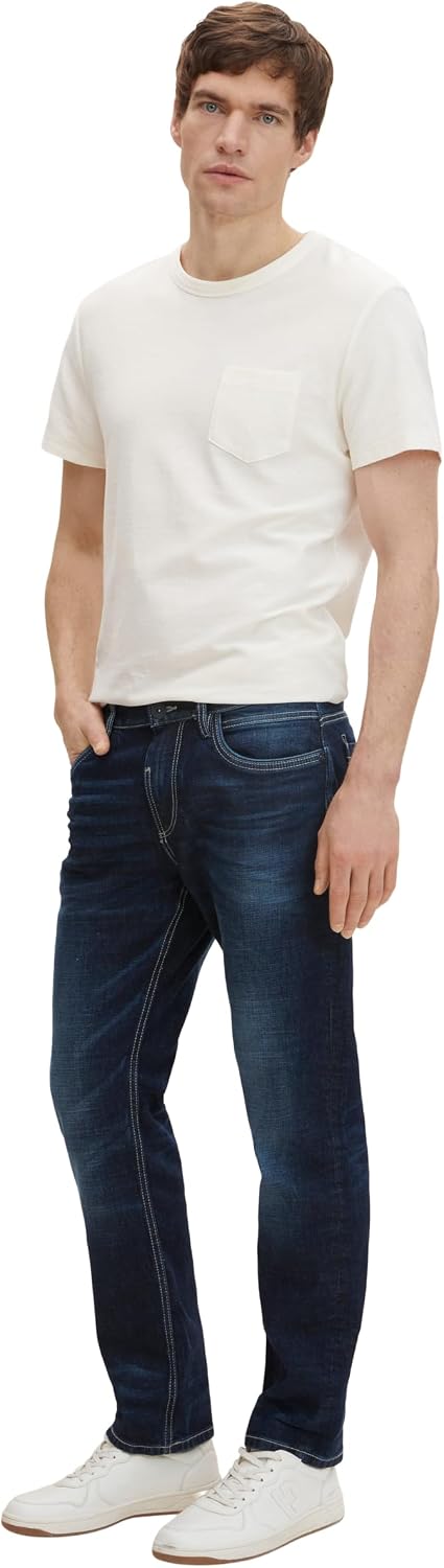 Tom Tailor Herren Trad Relaxed Jeans 32W / 32L 10282 - Dark Stone Wash Denim, 32W / 32L 10282 - Dark