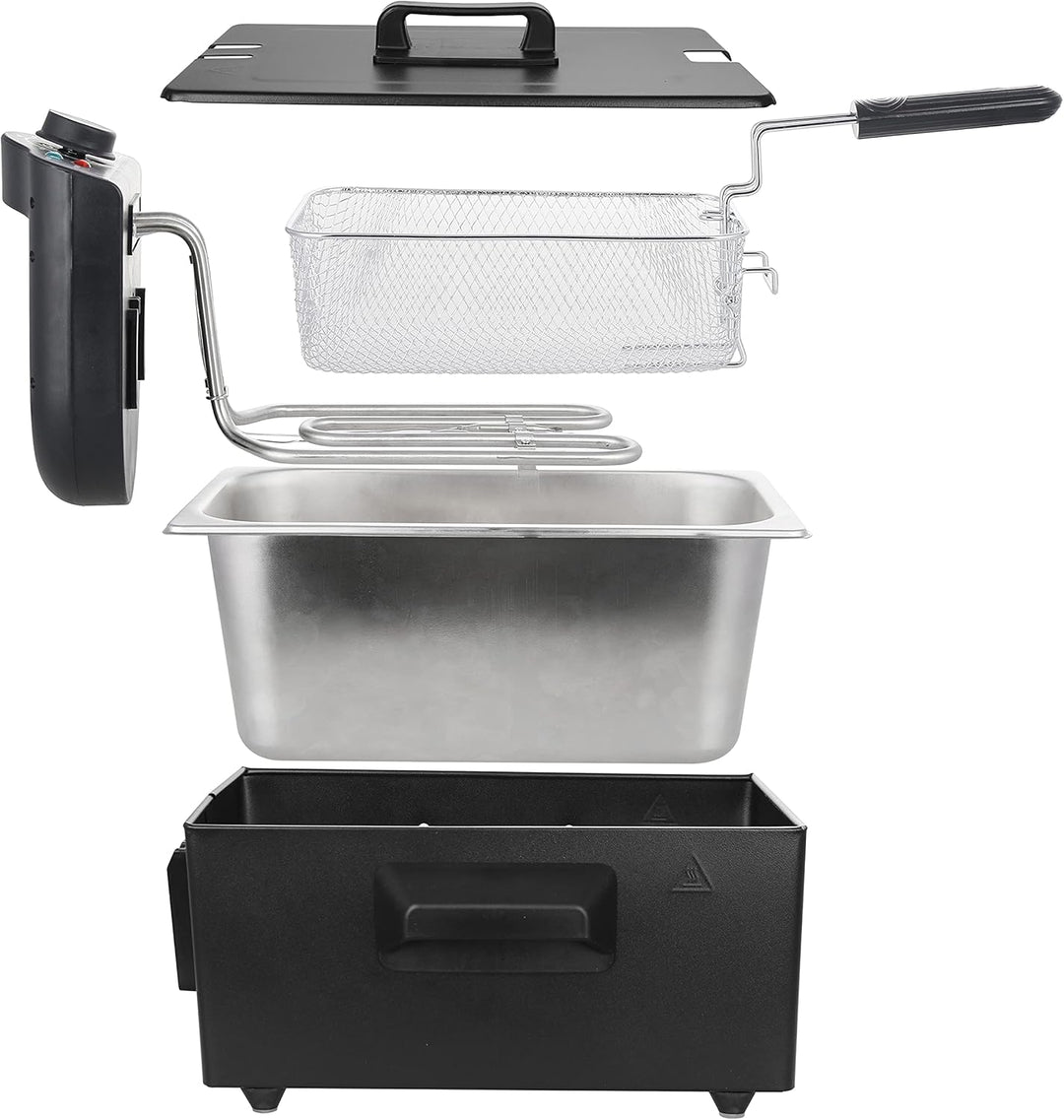 Emerio 3.0L Öl-Fritteuse mit Kaltzonen Technologie, "sehr gut 1.4" getestet von Haus & Garten 06/201