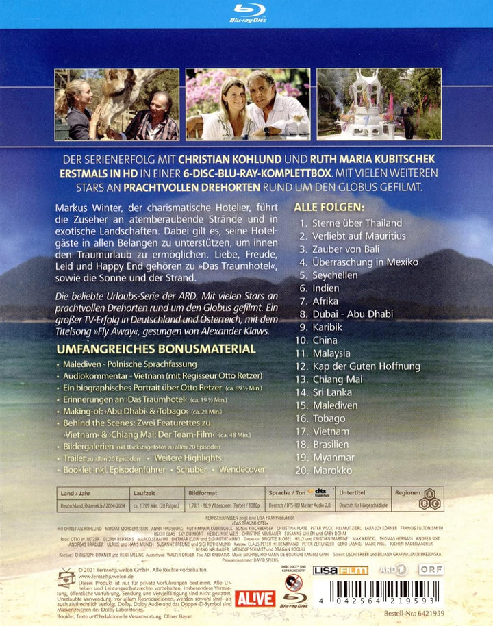 Das Traumhotel - Die komplette Serie in HD (Alle 20 Folgen) (Fernsehjuwelen) (6 Blu-rays), Blu-ray