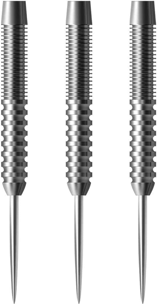 CyeeLife 21/23/26/28/30g Tungsten Steel Dart Barrels 90%,Schwarz/Silber,ZH05 23g silber, 23g silber