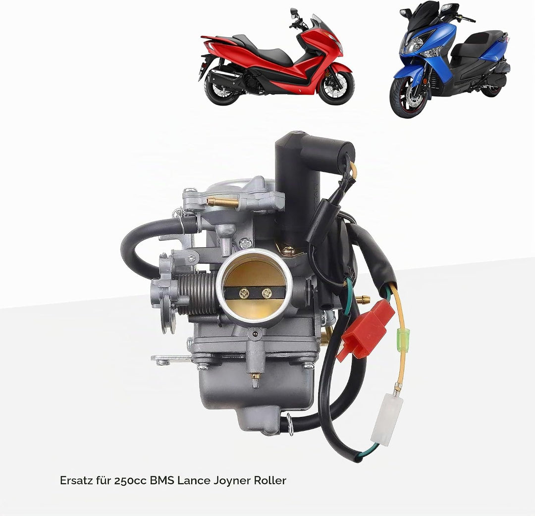 GOOFIT CF250 CH250 CN250 Vergaser Ersatz für GY6 250cc ATV Viererkabel Moped Go Kart