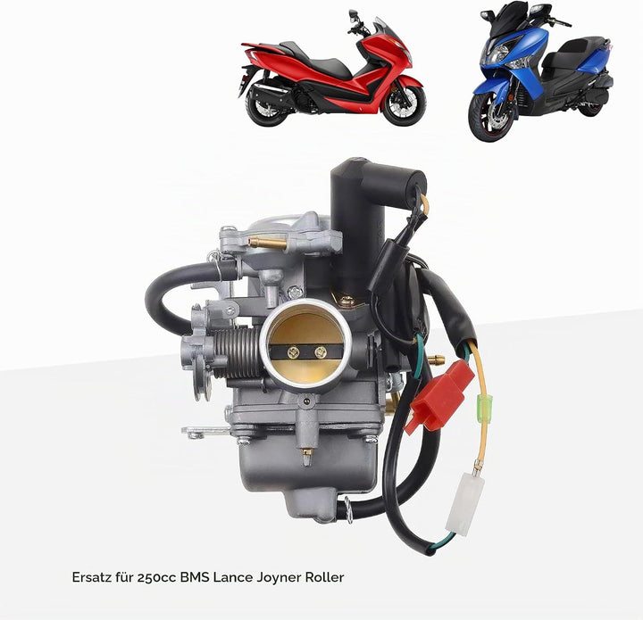 GOOFIT CF250 CH250 CN250 Vergaser Ersatz für GY6 250cc ATV Viererkabel Moped Go Kart