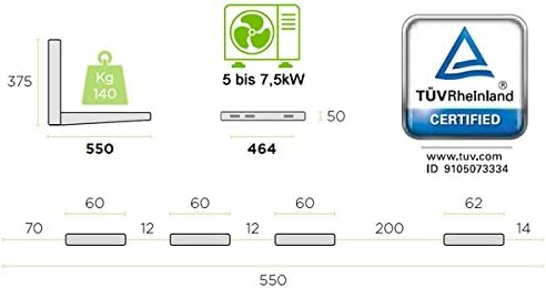Universal Wandhalter Halter Wandkonsole für Split Klima Klimaanlage Klimagerät 18000 / 24000 btu Hal