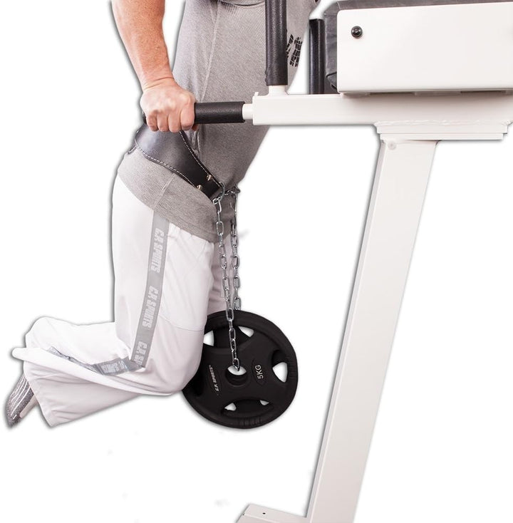 C.P. Sports Trainings Dip Gürtel Leder Gepolstert, Schwarz und braun, Schwarz