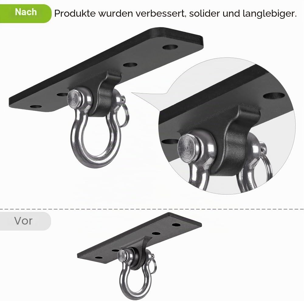 Dolibest Schwerer Taschen-Aufhänger, Wand-Deckenhalterung für Suspensionstrainer, Körpergewicht-Kraf