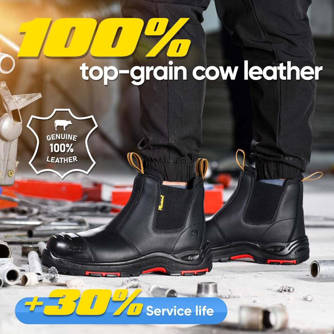SAFEYEAR S3 Arbeitsstiefel Herren & Damen, M-8025 Sicherheitsschuhe Herren & Damen hoch ESD, wasserd