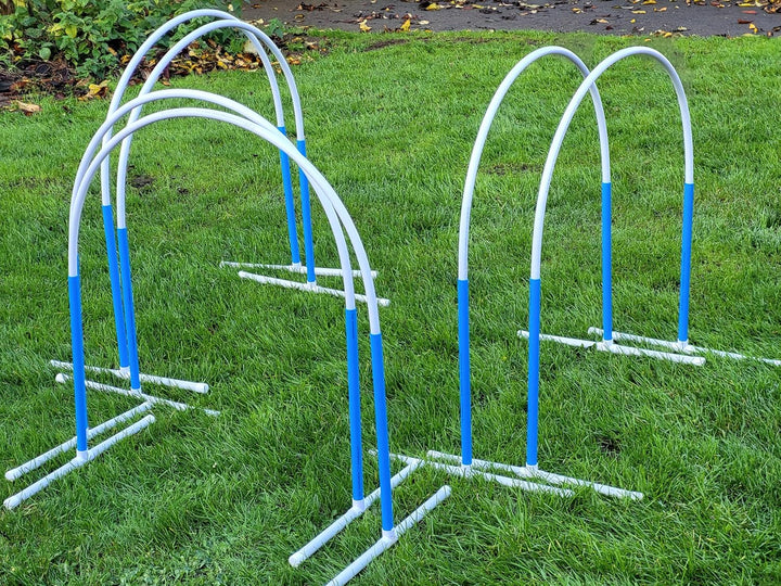 6 NADAC Hoopers Bogen mit Ständer (blau), VDH Konform, Fun-Hoopers