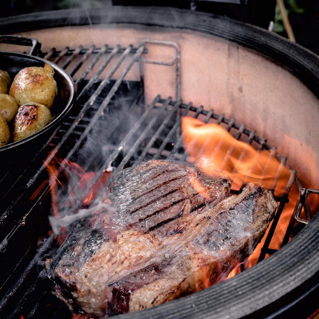KamadoJoe Classic Joe Grillerweiterung, Silber, 1 Grill-Erweiterung Single, Grill-Erweiterung Single