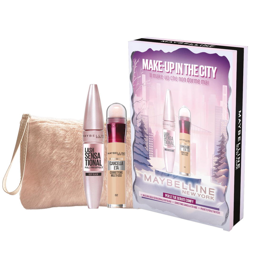 Maybelline New York Make Up in The City Geschenkbox Lash Sensational Mascara Very Black + Der Lösche
