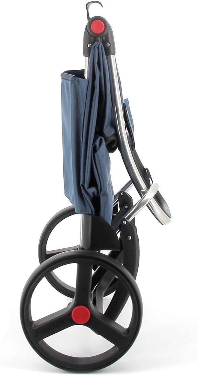 Klappbarer Einkaufstrolley Rolser I-Max MF 2 grosse Räder - Denim, Denim
