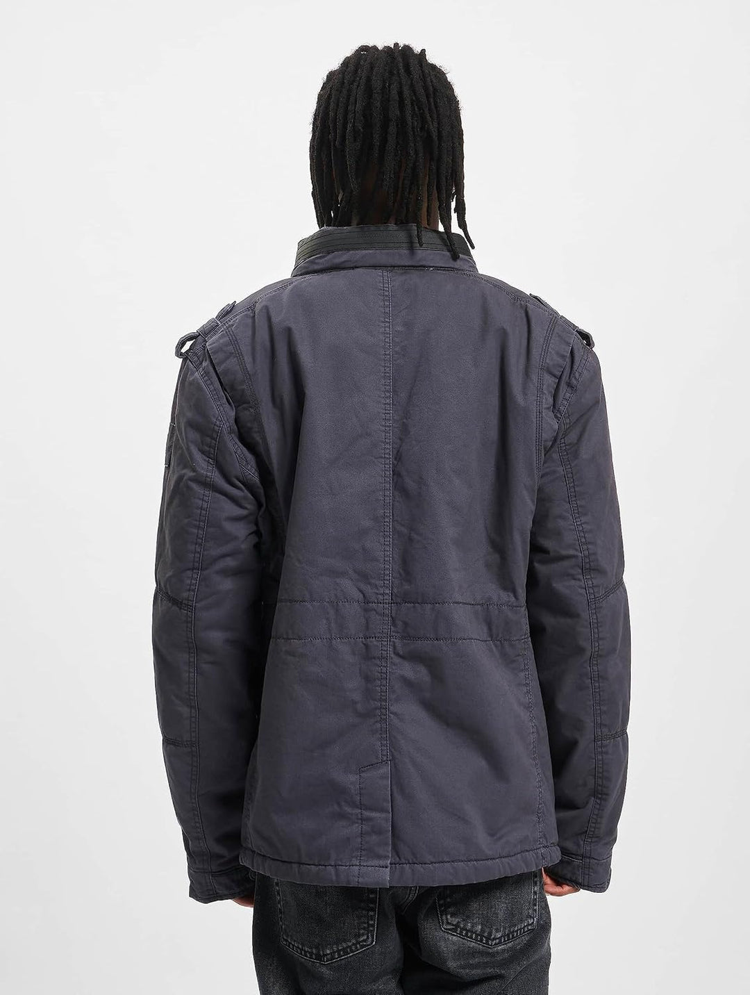 Brandit Jacket - Stylische Jacke für Herren mit versteckter Kapuze, Stehkragen und Baumwollfutter, Ü
