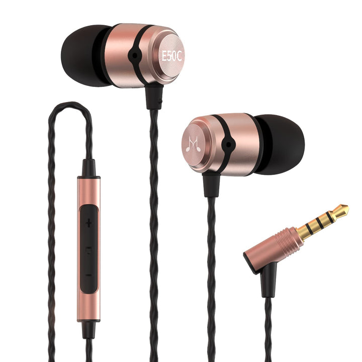 SoundMAGIC E50C Kabelgebundene Ohrhörer mit Mikrofon, In-Ear-HiFi-Kopfhörer, Gute geräuschisolierend