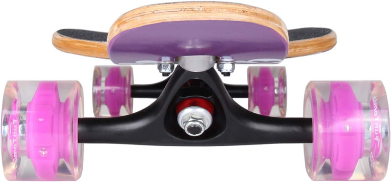 FunTomia Longboard mit 3 Flex Stufen Drop Through Cruiser Komplettboard Mach1 Speed Kugellager T-Too