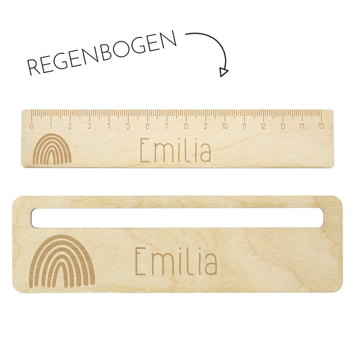 Dein Lieblingsteil Lesehilfe Kinder Lineal Mädchen (Set REGENBOGEN Lesehilfe + Lineal), Set REGENBOG