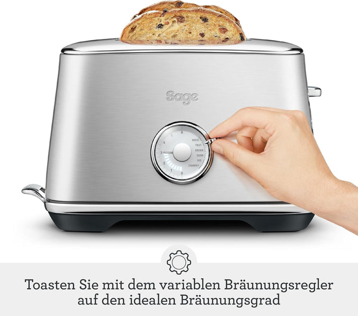 Sage - Toast Select Luxe - 2-Scheiben-Toaster mit LED-Countdown-Anzeige - Mit Liftfunktion, 6 Einste