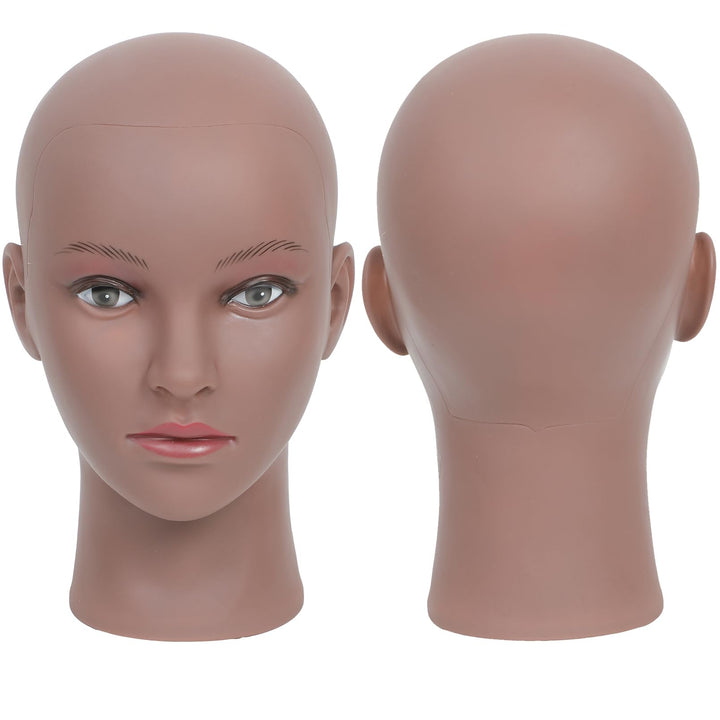 Schaufensterpuppe Kopf Glatze Afro Weibliche Kosmetologie Manikin Kopf für Perücken Machen Perücke D