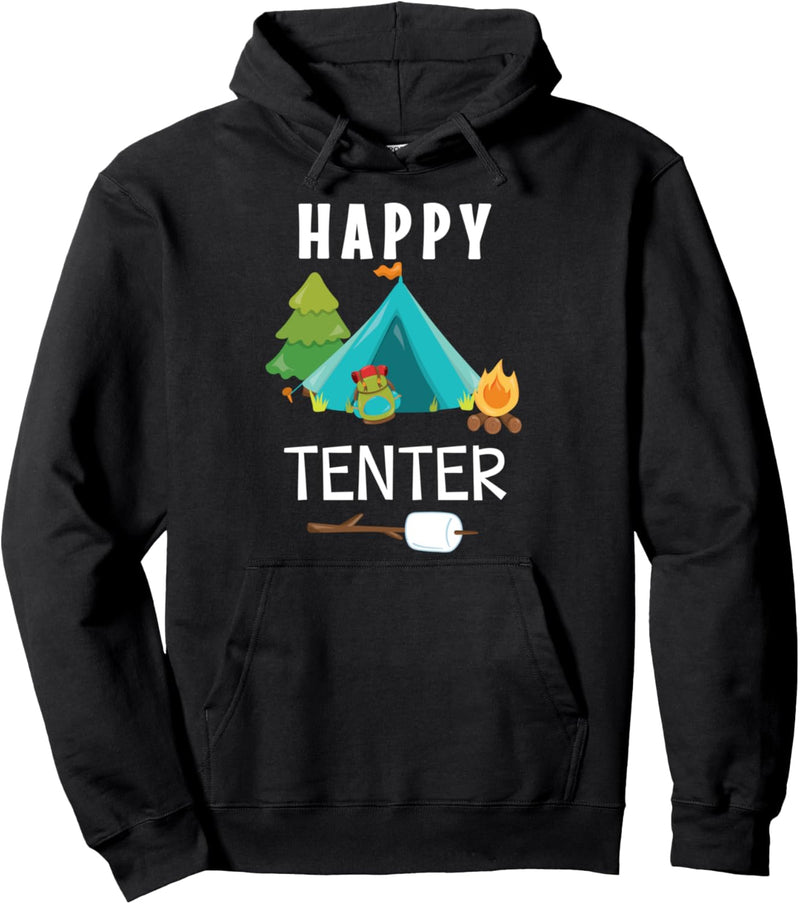 Happy Tenter Cute Camper Lustige Camping Zelt Pullover Hoodie