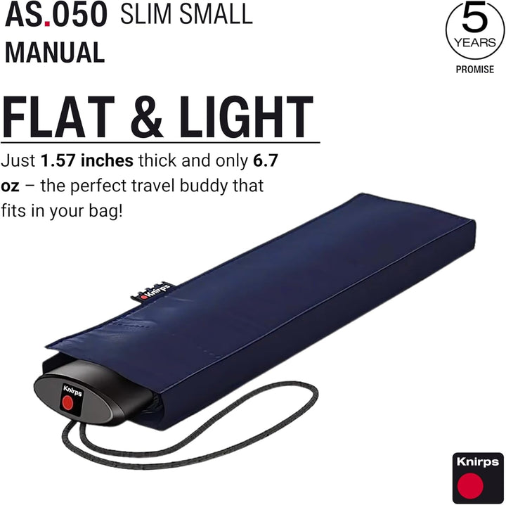 Knirps Taschenschirm AS.050 Slim Small Manual - Der flachste Knirps - Superleicht - Klein und kompak