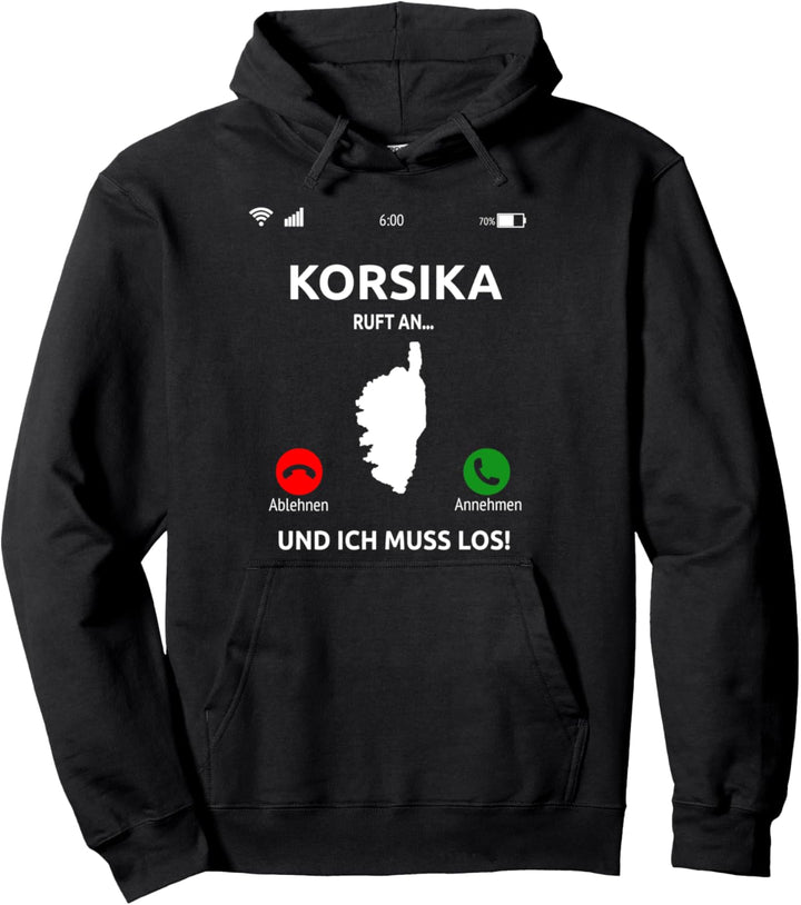 Korsika Ruft An Corsica Mittelmeer Insel Corse Frankreich Pullover Hoodie