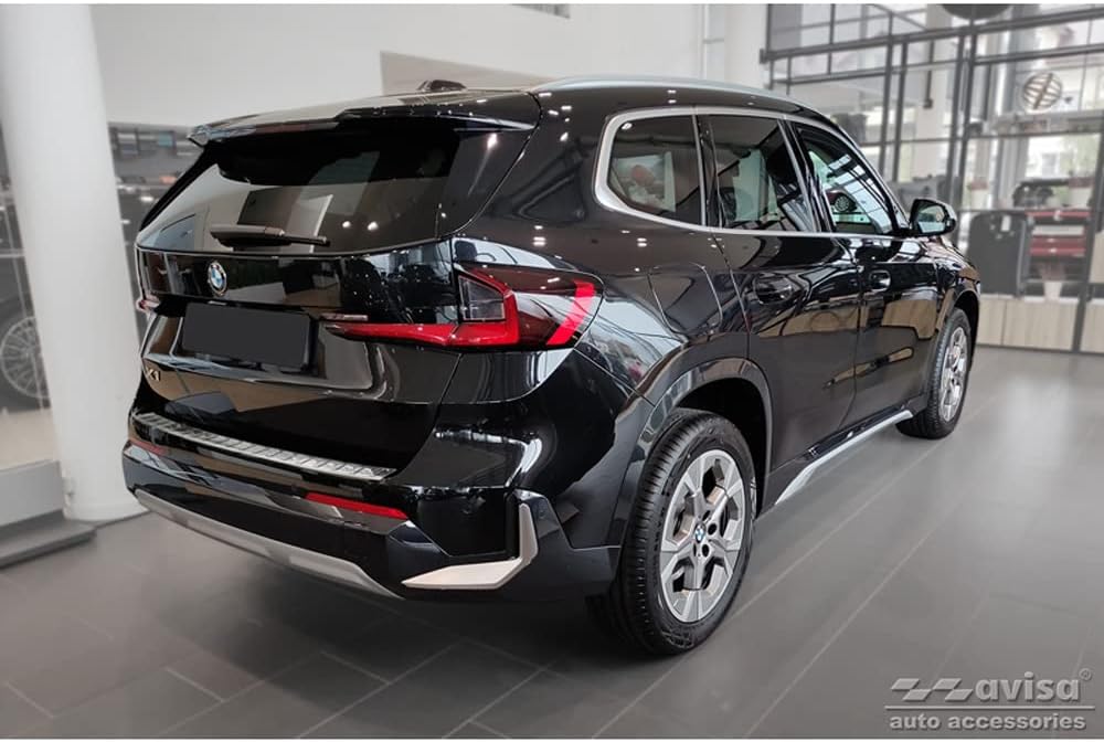Avisa Edelstahl Heckstossstangenschutz kompatibel mit BMW X1 U11 / X1 U11 xLine 2022- 'Ribs'