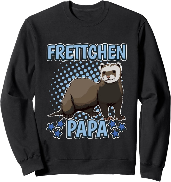Herren Frettchen Papa Vater Vatertag Frettchen Sweatshirt