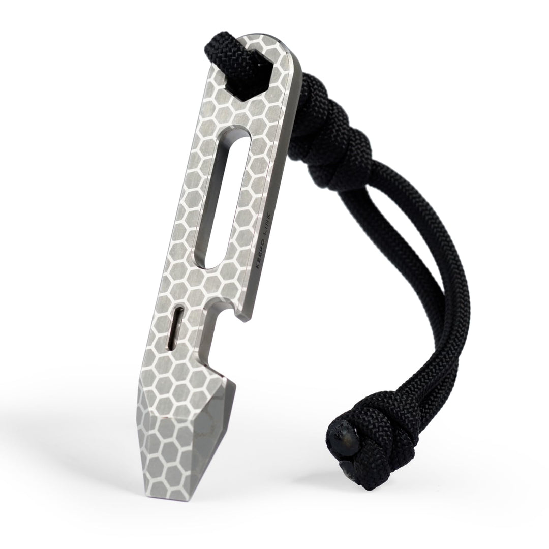 KEEPO LINK Titan Pry Bar mit Flaschenöffner, Schraubenschlüssel &amp; Lineal | 4-in-1 EDC Multitool, Sch