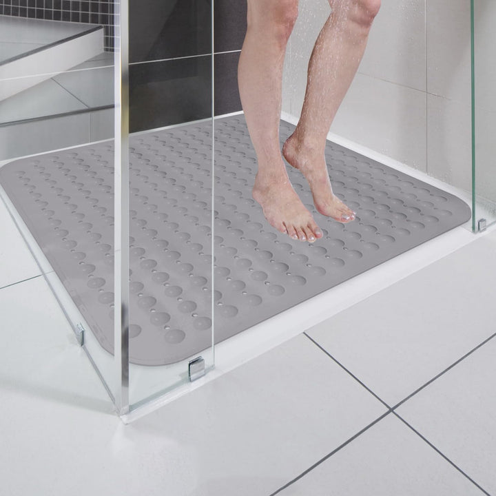 Duschmatte rutschfest 80x80 cm Gross | Dicke Antirutschmatte Dusche Quadratisch Schimmelresistent |