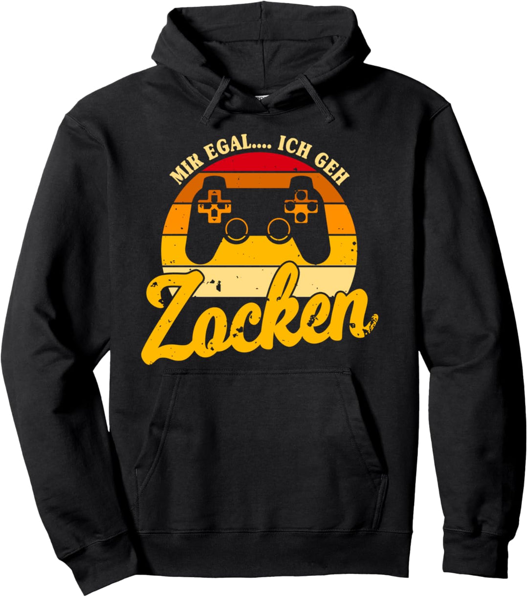 Mir egal, ich geh zocken, Lustiger Spruch, für Gamer Kinder Pullover Hoodie